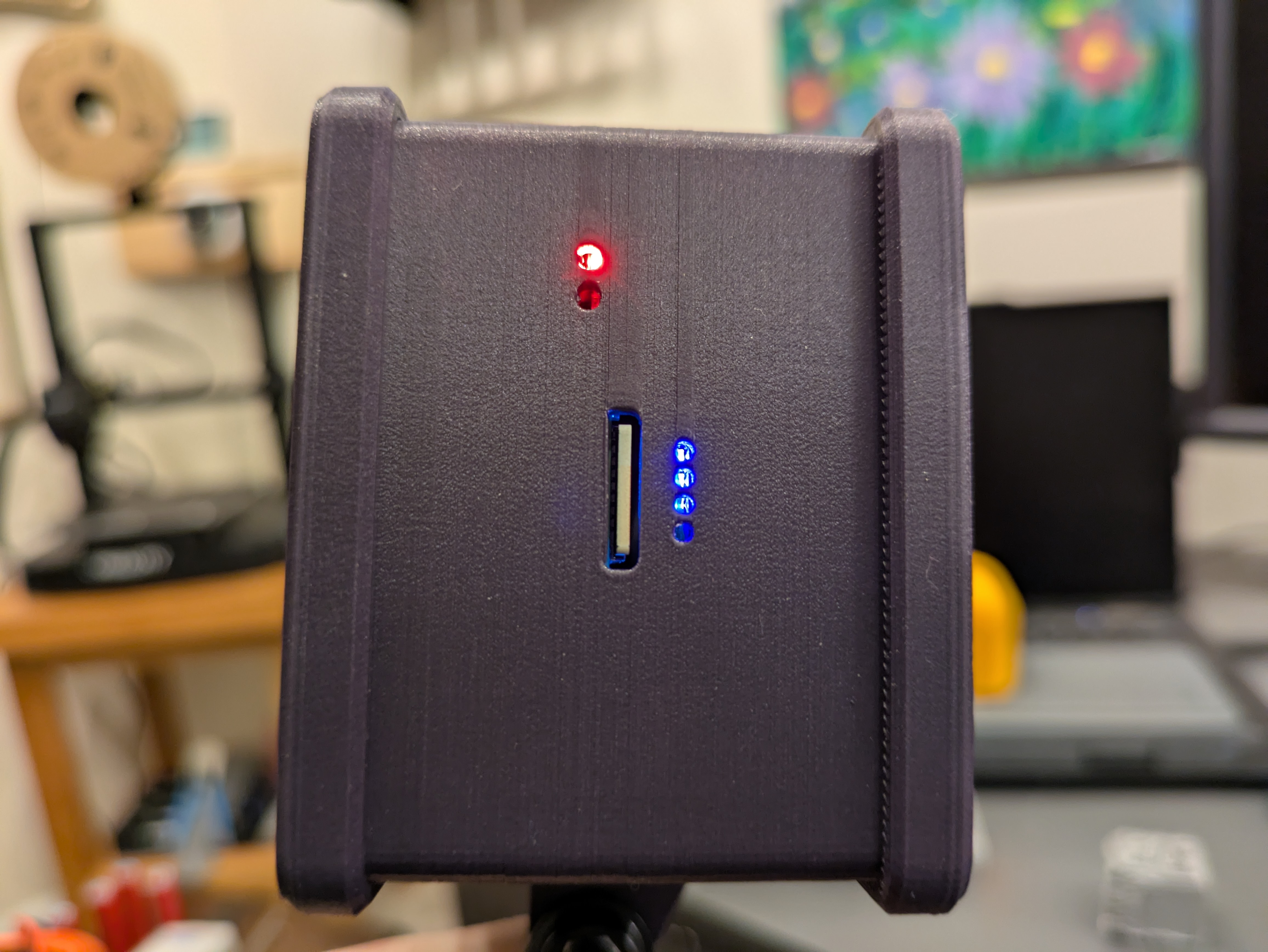 SD card slot was perfectly aligned, as were the power and charge indicator lights.