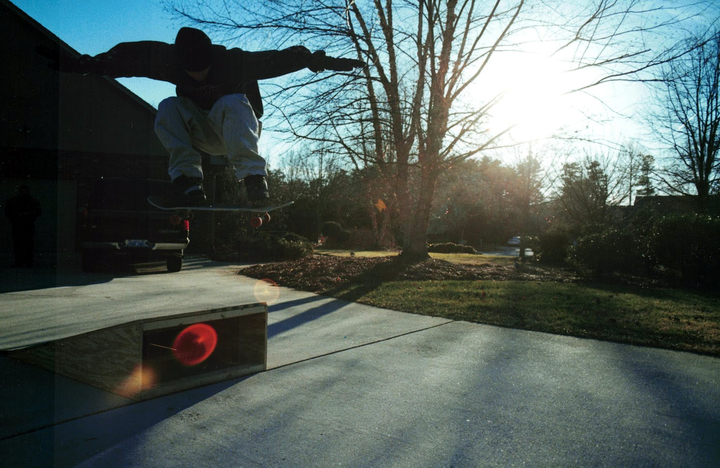 Case in point: Alan sending it to what I would have considered an absolutely mental height at the time. This looks pretty casual now. When I was first starting out, I really loved the lens flare effect so I was always looking for angles to capture them.